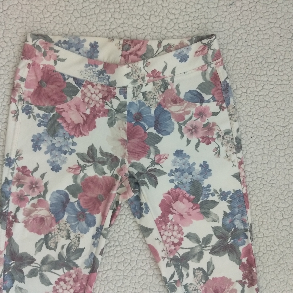 Flowery leggings. Used just once